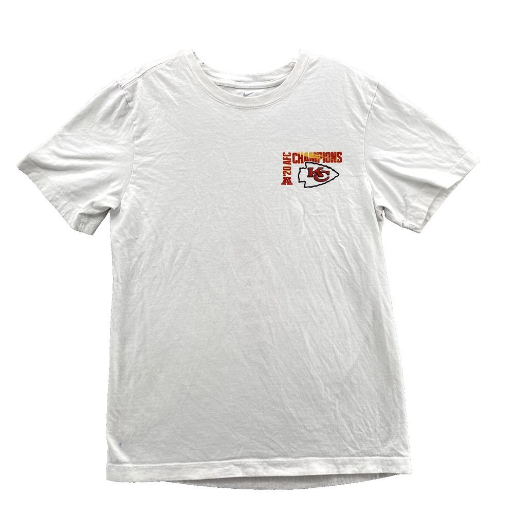 Nike Kansas City Chiefs T-Shirt Men's Small 2020 AFC Championship Sportswear Tee